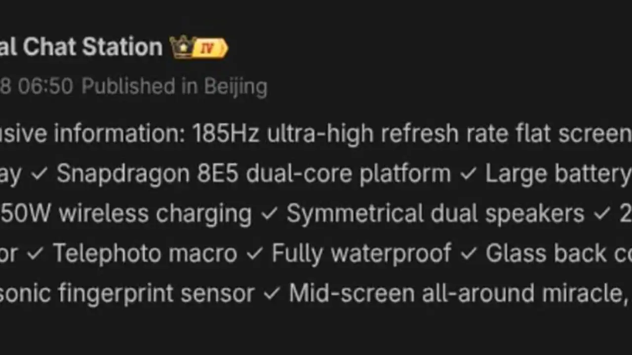 هاتف Redmi K100 يذهل بمميزات رائدة وشريحة Snapdragon 8 Elite Gen 5